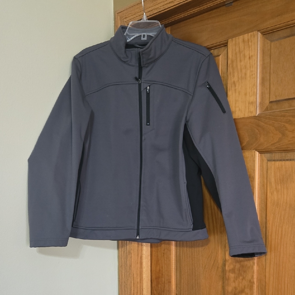 Tek Gear XL Black Softshell Jacket - Fleece Interior